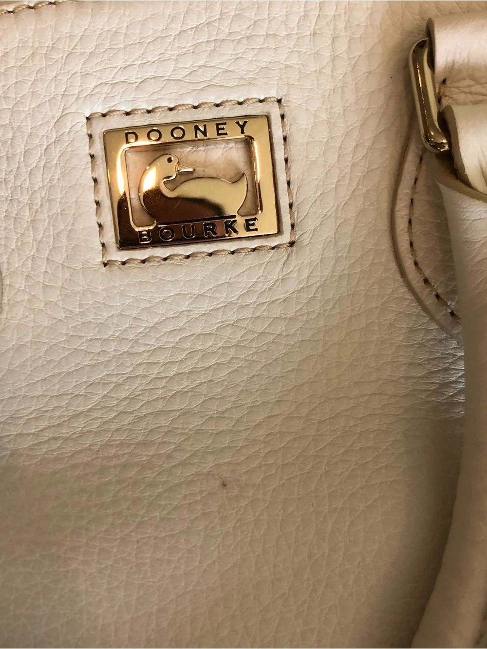 Dooney & Bourke White Satchel Leather Purse